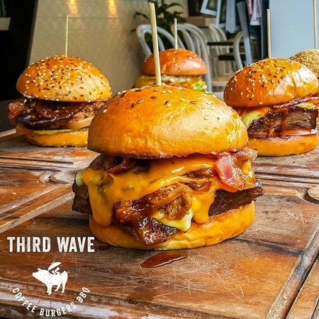 Third Wave Cafe Burgers Menu with prices